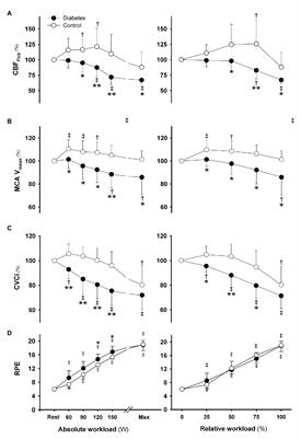 Cerebral vs. Cardiovascular Responses to Exercise in Type 2 Diabetic Patients